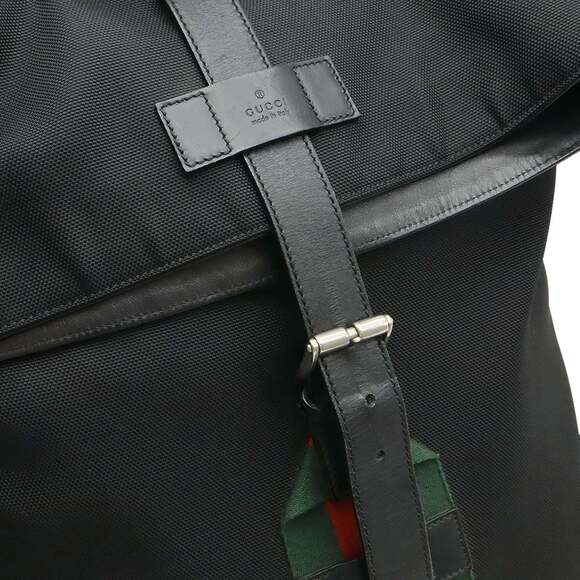GUCCI Authentic Black Leather Backpack main image 4